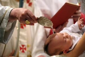 Pope Benedict Baptism of a Child